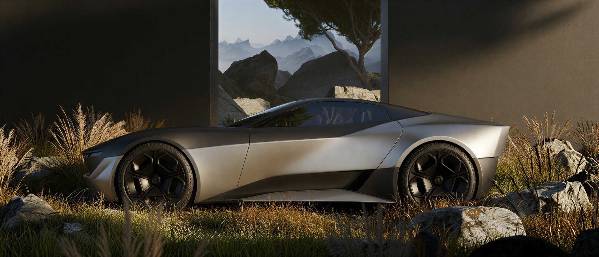 Silver coupe concept